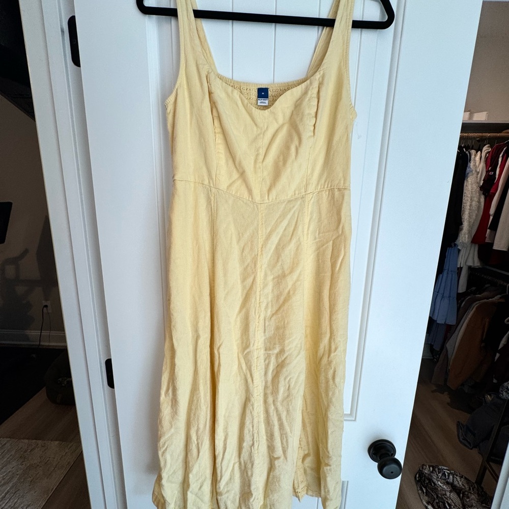 Old Navy Sunny Yellow Midi Dress